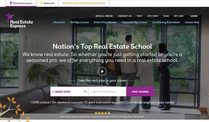 Real Estate Express is one of the best realtor schools