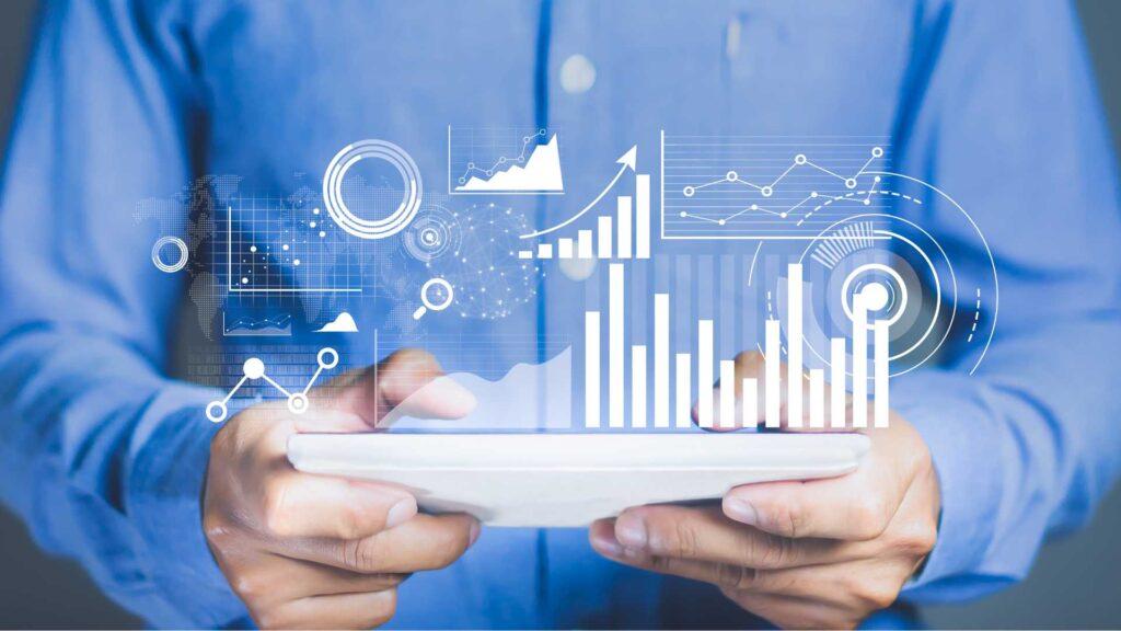 A digital chart about marketing trends