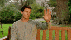 Funny Gif of a man explaining about enhancement.