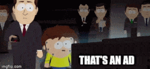 That's an ad gif saying. "That's an ad".