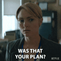 A woman asking about the plan gif
